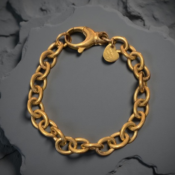 Elegant Milor Italy Bronze Gold Chunky Rolo Link Chain Bracelet - Picture 10 of 10